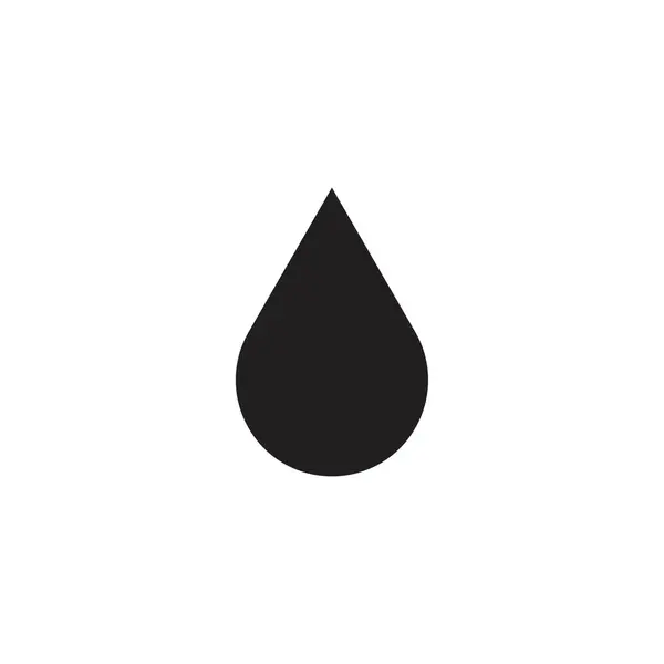 Flat Drop Icon Symbol Vector Illustration — Stock Vector