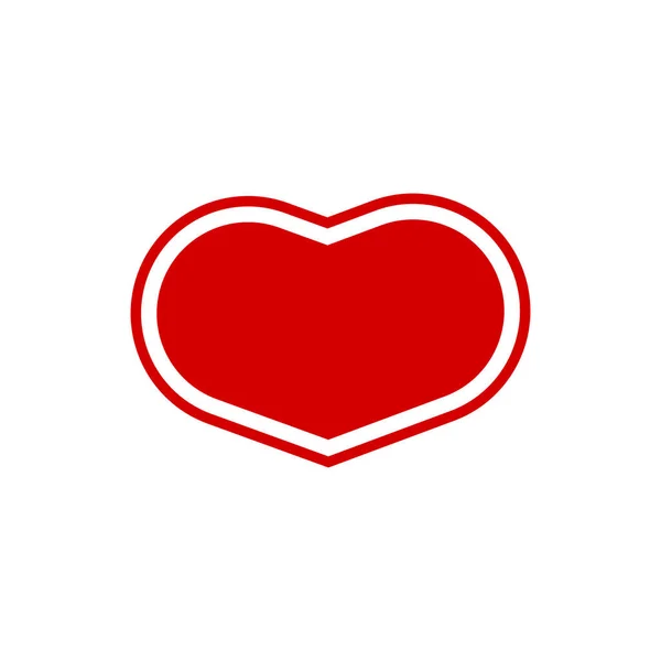 Ikona Miłości Modnym Płaskim Designie — Wektor stockowy