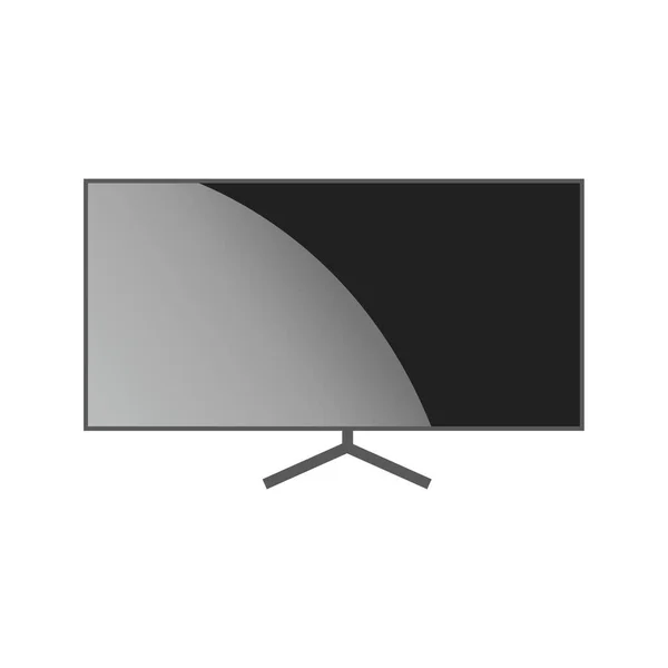 Monitor Icon Trendy Flat Design — Stock Vector