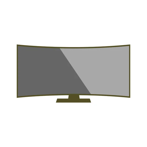 Monitor Symbol Trendigen Flachen Design — Stockvektor