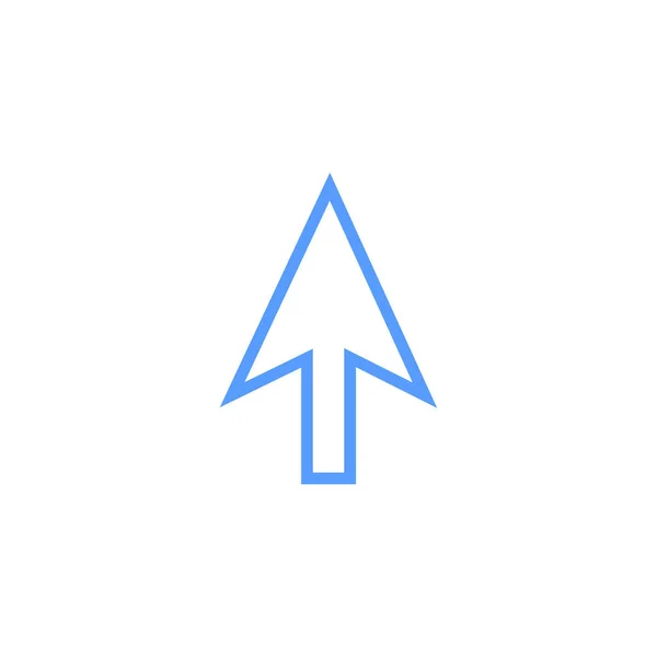 Maussymbol Flachen Stil Mit Hintergrund — Stockvektor