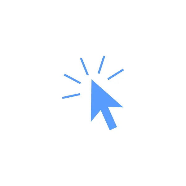 Cursor Line Icon Trendigen Flachen Design — Stockvektor