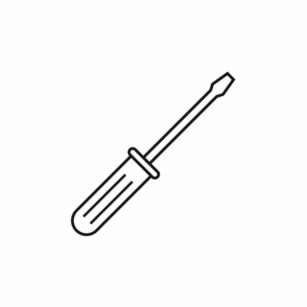 Flachschraubendreher Symbol Symbol Vektor Illustration — Stockvektor