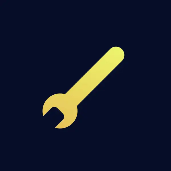 Flat Screwdriver Icon Symbol Vector Illustration — Stock Vector