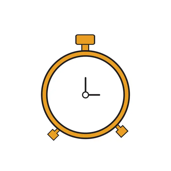 Icône Chronomètre Style Plat Avec Fond — Image vectorielle