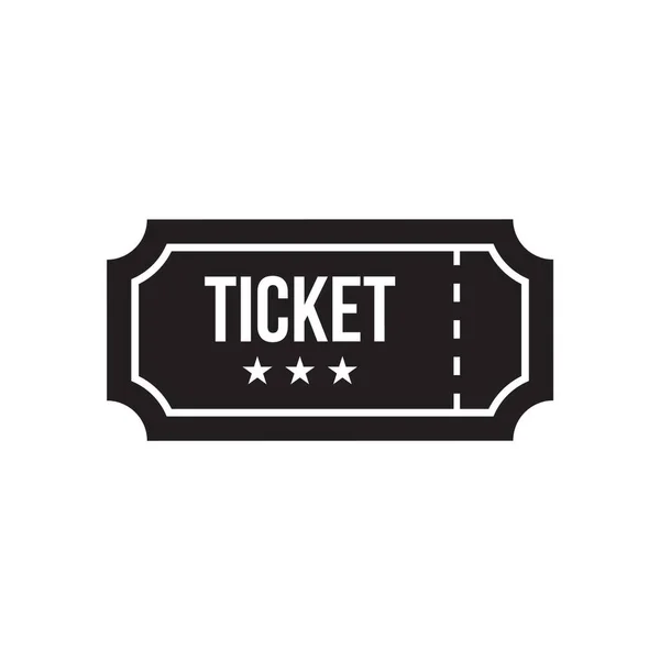 Flat Ticket Icon Symbol Vector Illustration — Stock Vector
