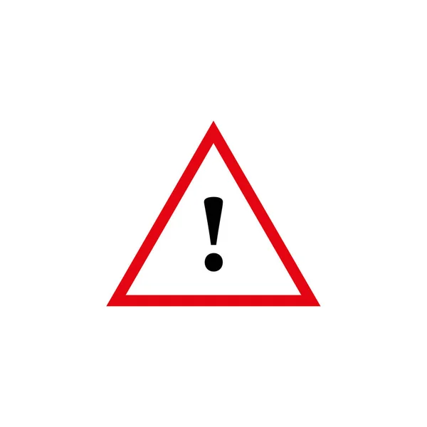 Flache Gefahr Symbol Vektor Illustration — Stockvektor