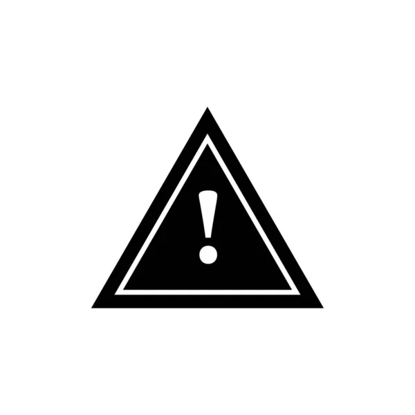 Flache Gefahr Symbol Vektor Illustration — Stockvektor
