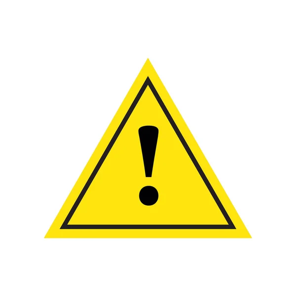 Ícone Perigo Plano Símbolo Vetor Ilustração —  Vetores de Stock