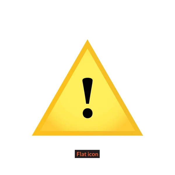 Flat Danger Icon Symbol Vector Illustration — Stock Vector