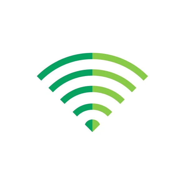 Επίπεδο Διάνυσμα Συμβόλων Wifi Εικονογράφηση — Διανυσματικό Αρχείο