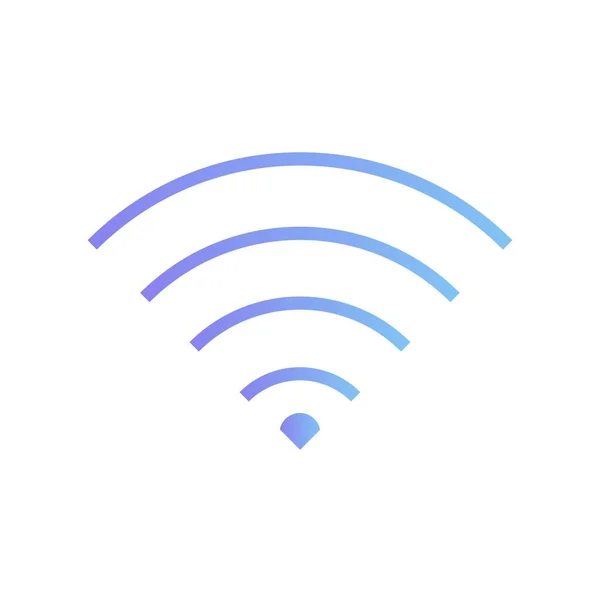 Icono Wifi Ilustración Vector Plano — Vector de stock
