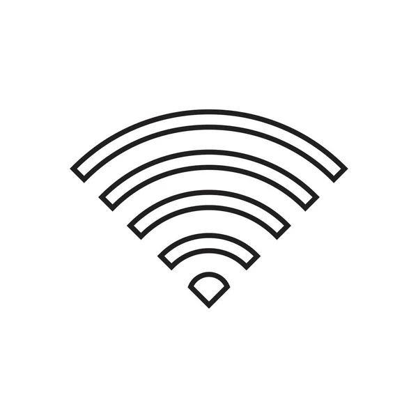 Επίπεδο Διάνυσμα Συμβόλων Wifi Εικονογράφηση — Διανυσματικό Αρχείο