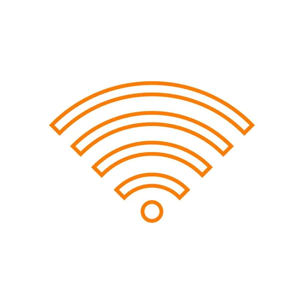 Flaches Wifi Symbol Symbol Vektor Illustration — Stockvektor