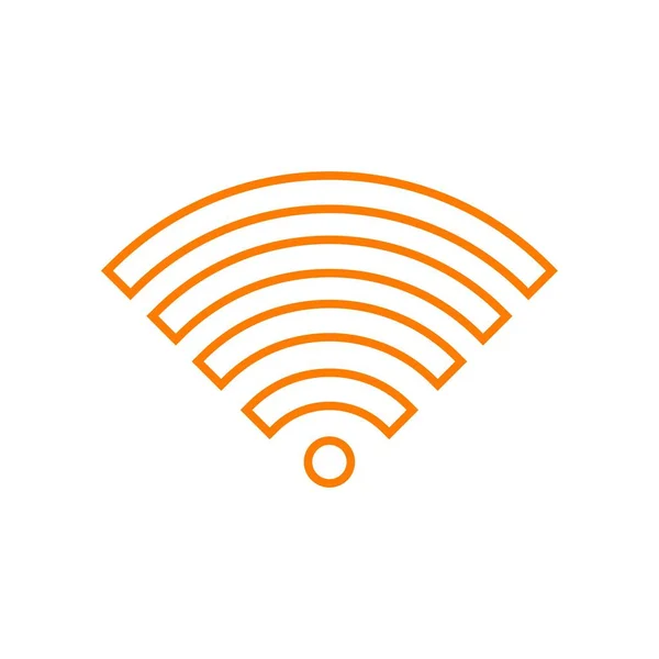 Vector Símbolo Icono Wifi Plana Ilustración — Archivo Imágenes Vectoriales