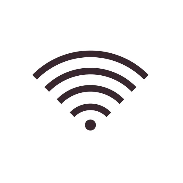 Vector Símbolo Icono Wifi Plana Ilustración — Archivo Imágenes Vectoriales