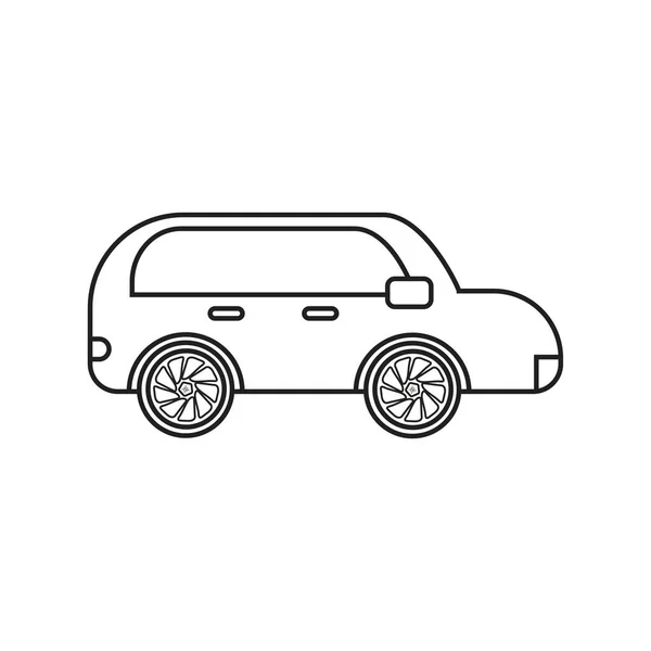 Flaches Auto Symbol Symbol Vektor Illustration — Stockvektor