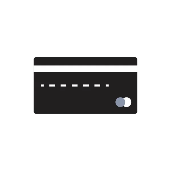 Flache Kreditkarte Symbol Symbol Vektor Illustration — Stockvektor