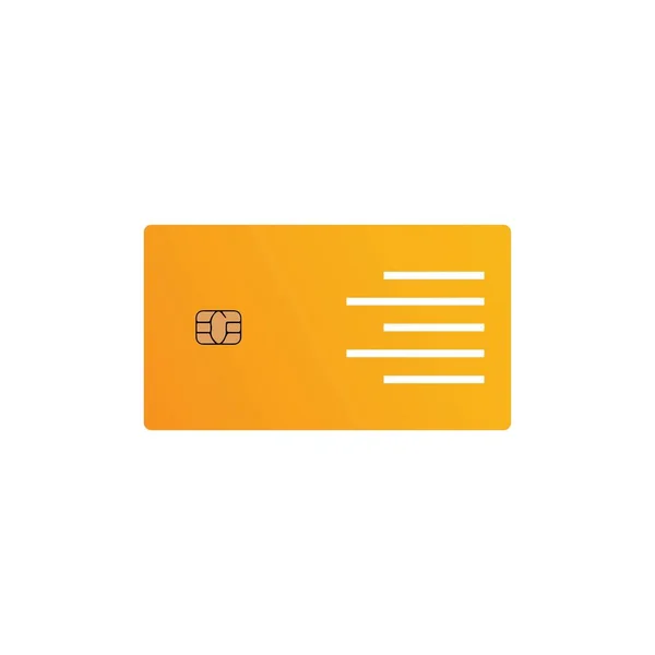 Flache Kreditkarte Symbol Symbol Vektor Illustration — Stockvektor