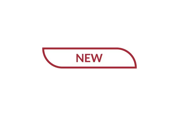 Nouvelle Bannière Étiquette Ruban Rouge Ouvrir Disponible Maintenant Signer Nouvelle — Image vectorielle