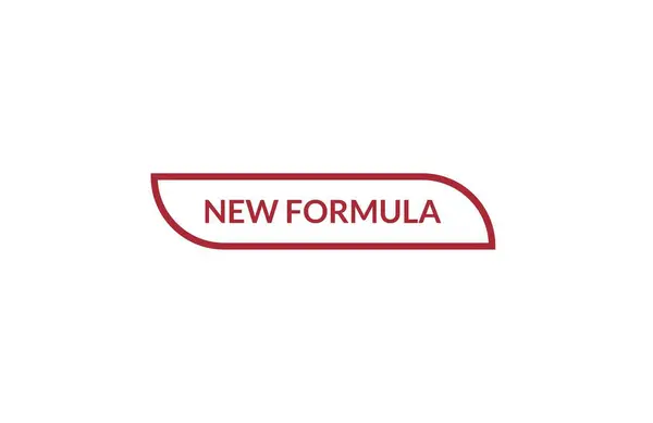 Nova Fórmula Faixa Etiqueta Fita Vermelha Abra Sinal Agora Disponível — Vetor de Stock