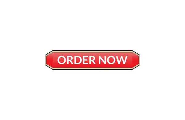 Encomende Agora Banner Vermelho Etiqueta Fita Abrir Disponível Agora Assinar — Vetor de Stock