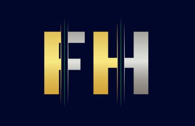 Soyut FK harf logo tasarım şablonu. Vektör Logosu İllüstrasyonu.