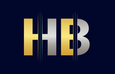 HB Harf logo tasarım vektör şablonu.