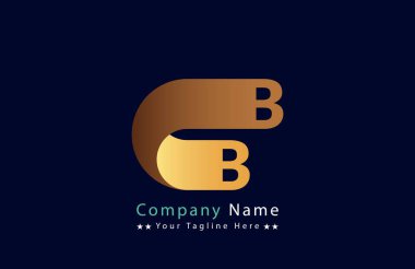 BB Harf Logo Tasarım Vektörü Şablonu.