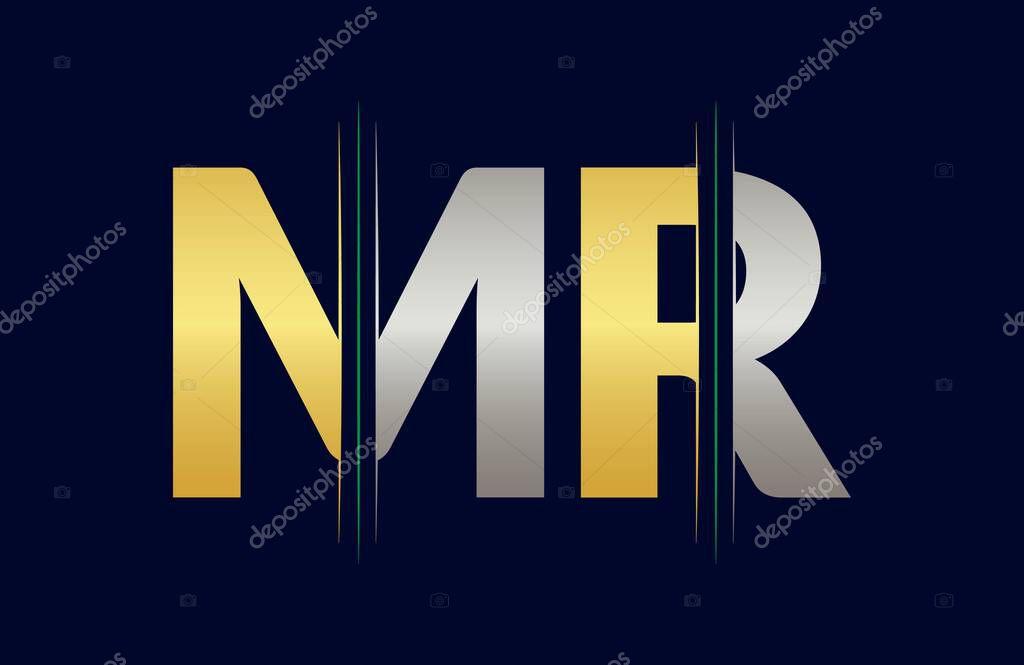 MR Letter Logo Template Illustration Design.