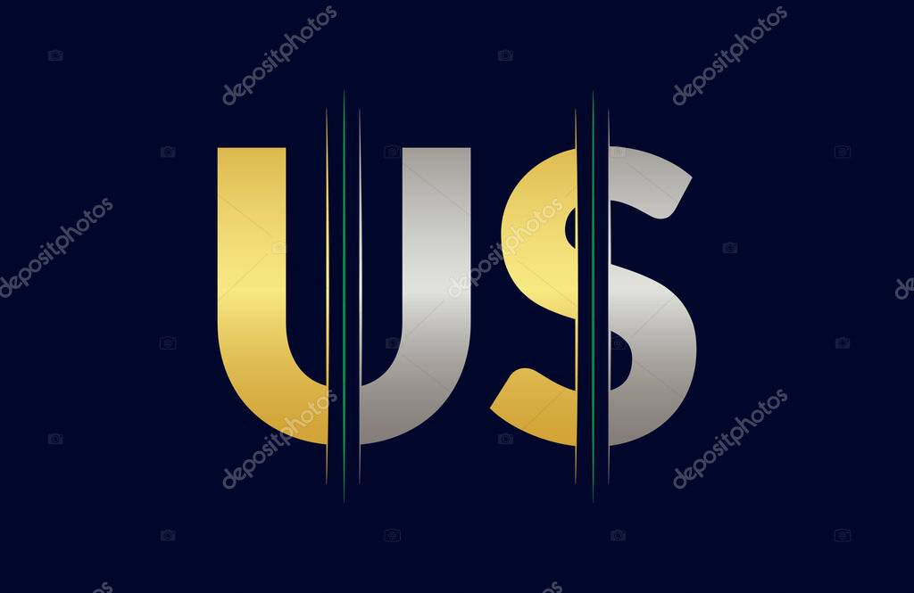 US letter colorful logo in the circle. Vector Logo Illustration.