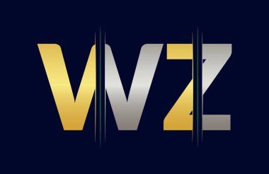 Benzersiz WZ harf logosu simge vektör şablonu.