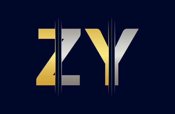 Unique Zy letter logo Icon vector template.