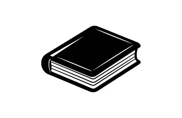 Düz Kitap Simge Vektörü İllüstrasyonu.