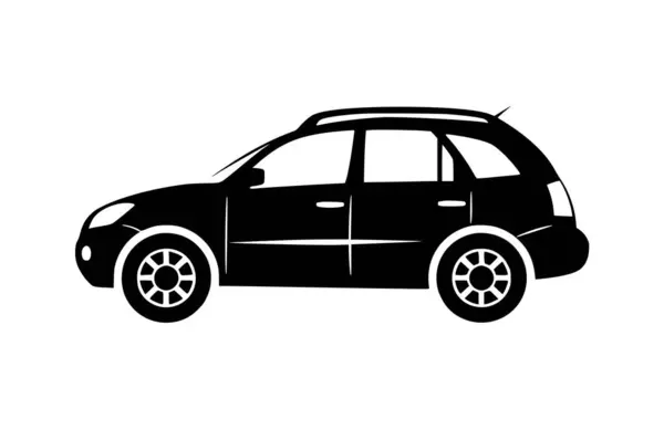Automobile Icon Flat Vector Illustration — Stock Vector