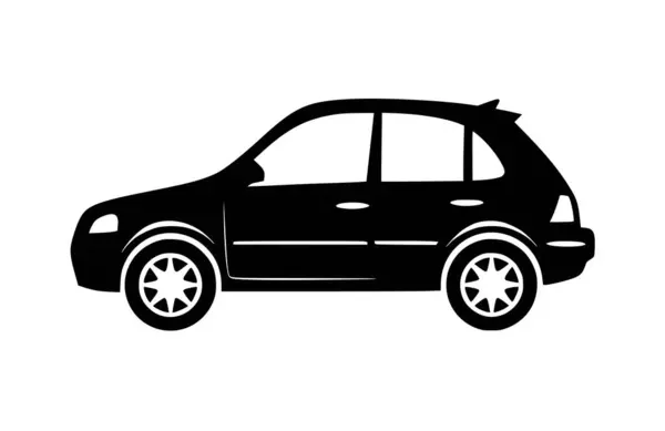 Flat Car Icon Symbol Vector Illustration — Stock Vector