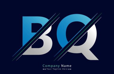 Unique BQ letter logo Icon vector template.