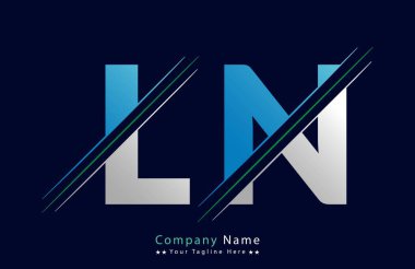 LN Letter Logo Template Illustration Design. clipart