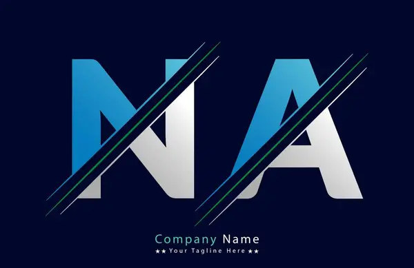 stock vector NA Letter logo design vector template.