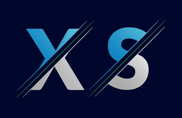 stock vector Unique xs letter logo Icon vector template.