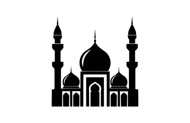 Beyaz arkaplanda cami simgesi izole edildi. Güzel Cami simgesi.