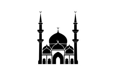 Beyaz arkaplanda cami simgesi izole edildi. Güzel Cami simgesi.