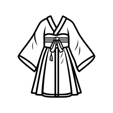 Geleneksel bir Kore Hanbok özeti, elbisenin eşsiz kurdele ve kol detaylarını gözler önüne seriyor, çok yönlü kullanım için şeffaf bir zemin hazırlıyor..