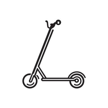 Şeffaf bir arkaplanda tek çizgi çizimi, parlak tasarımını vurgulayan elektrikli bir scooter tasviri tasvir eder. Asgari sanat eseri, temel özellikleriyle elektrikli scooter 'ı yakalar..