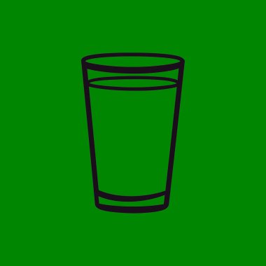 Bu minimalist taslak çizimi basit bir vektör tarzında boş bir bardak sunar, beyaz arkaplana karşı katıksız siyah çizgi sanatı, şeffaf detay.
