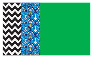 Dawat e Islami bayrağı, Vektör Tasarım İllüstrasyonu 