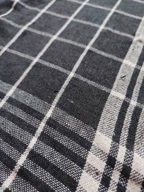 Siyah beyaz kareli peçete ya da piknik masa örtüsü dokusu, mutfak aksesuarları..