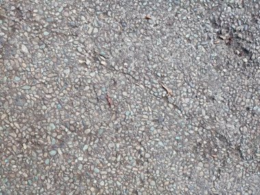 Çakıl taşlarının dokusu ve deseni ya da küçük kaldırım taşları yolları