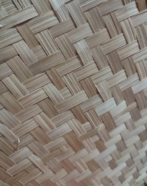 Woven bamboo wall Indonesian style nature texture background pattern. Basket bamboo mat seamless pattern