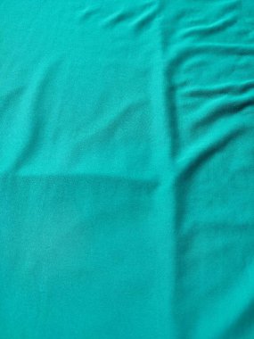 Cyan renkli kumaş dokusu ve arkaplanı